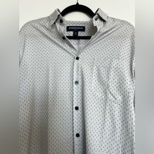 Men’s Mizzen + Main Leeward Button Down | M | White & Navy